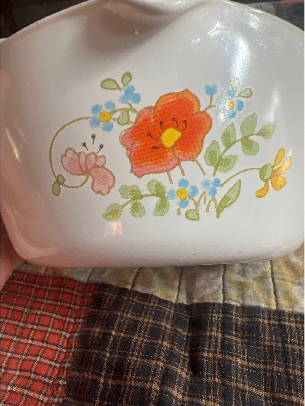 Corning Ware 2 1/2 Cup Saucepan with Floral Design